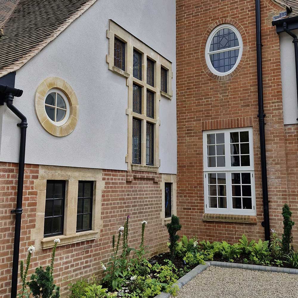 Period style property with replacement and restored metal windows