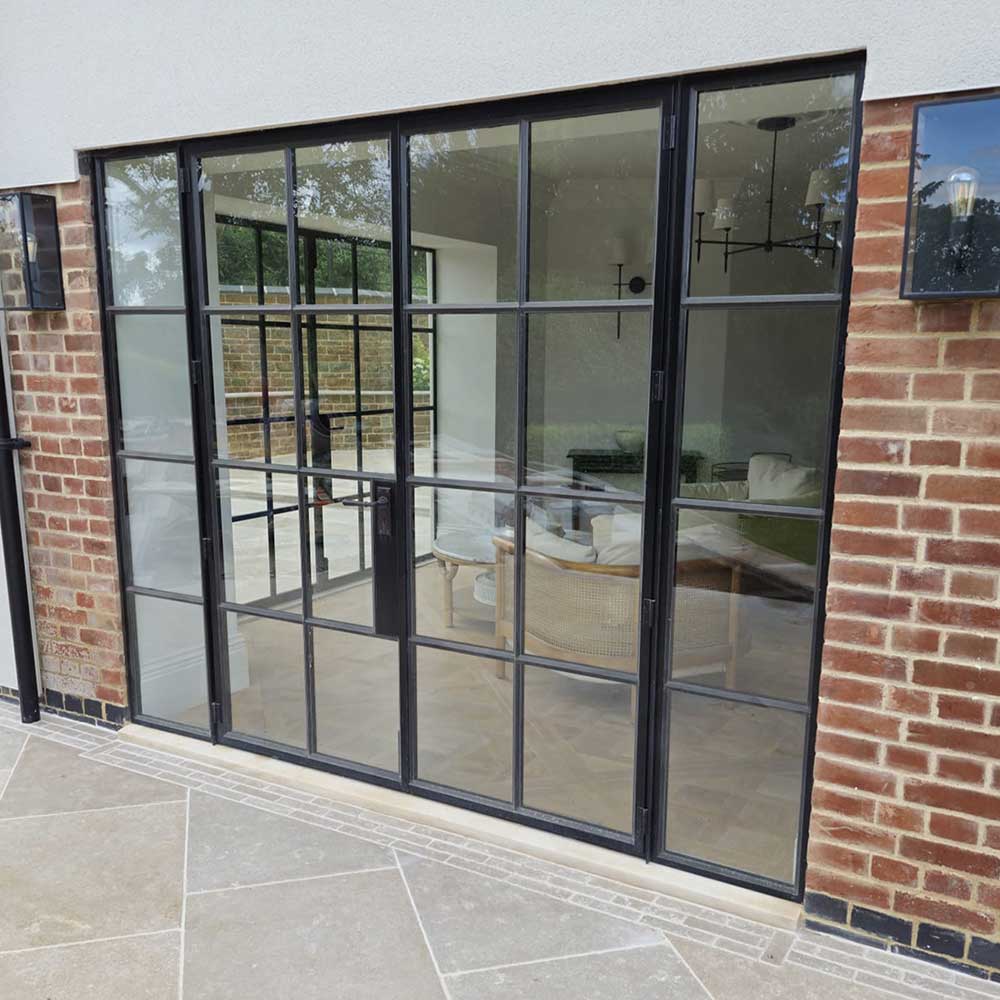 Bespoke steel doors designed for a period style property